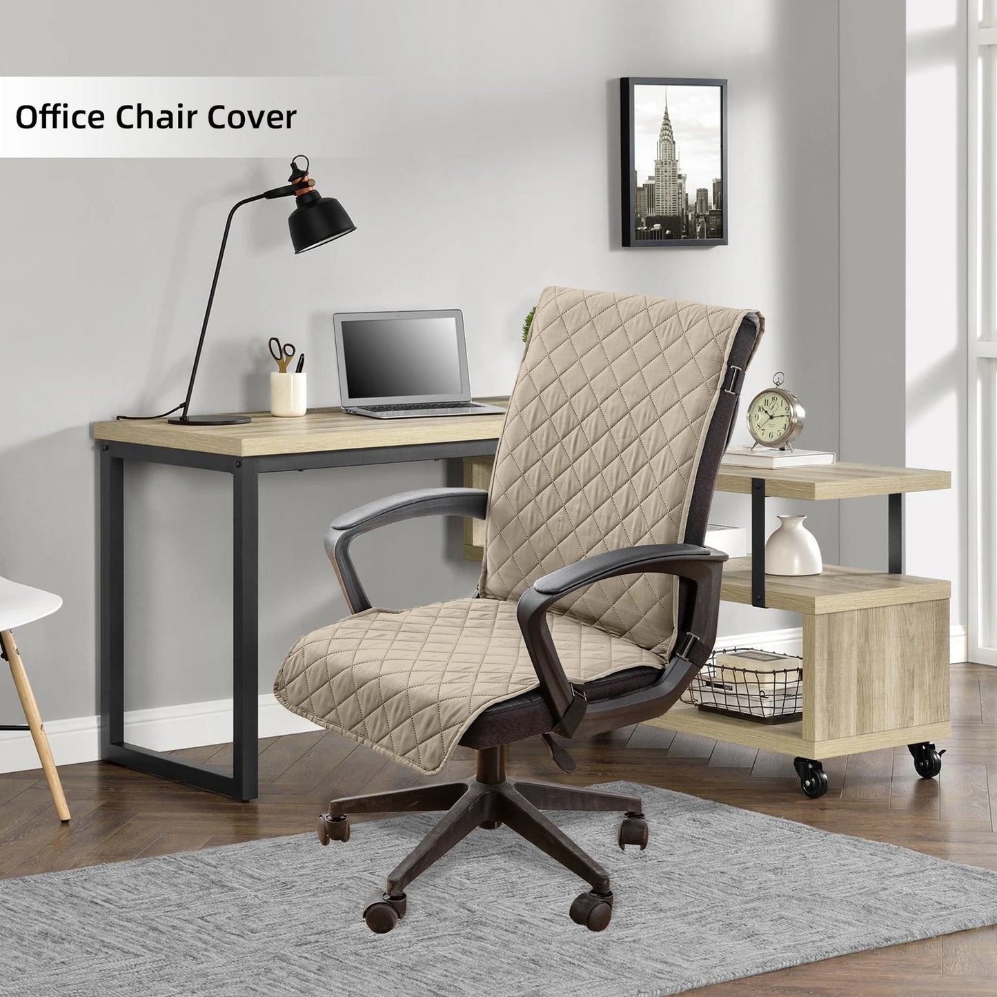 1pc Waterproof,Oil-Proof And Dust-Proof Chair Covers For Office Chairs,All-Season Universal Diamond-Grid Chair Cushions