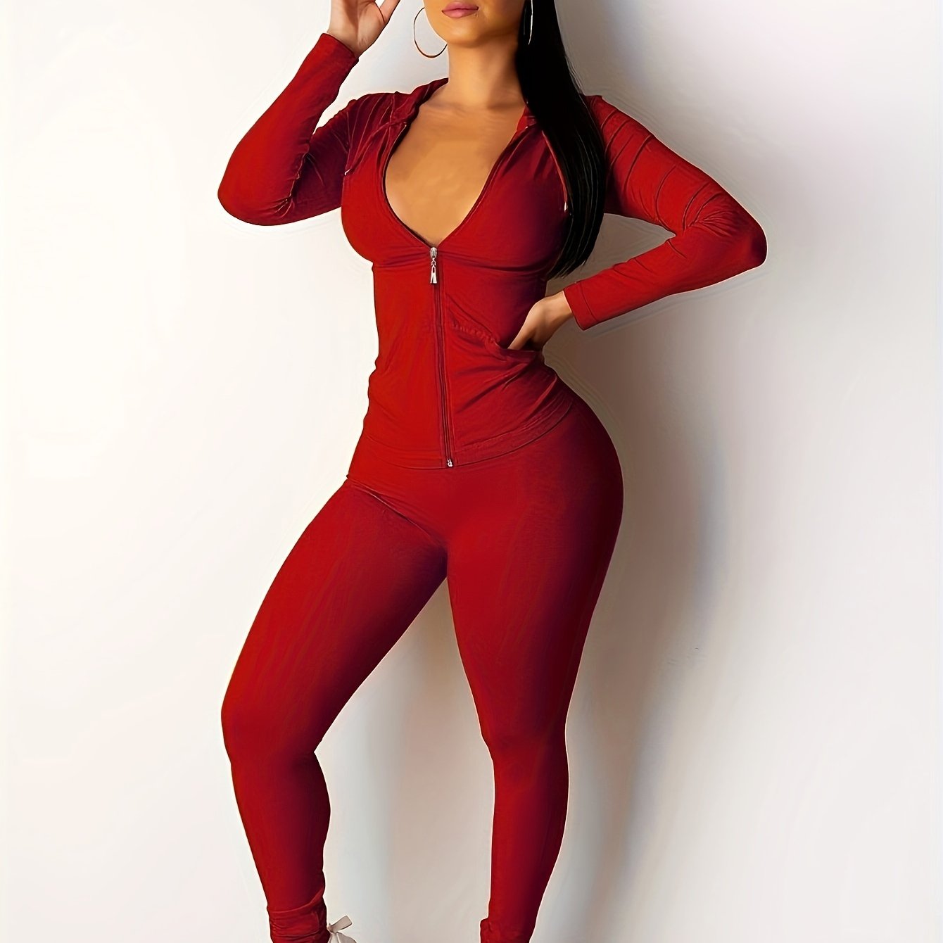 Targeted Women'S Pants Set Two Piece Set Women Festival Fall Winter Top+Pant Sweat Suits Neon 2pcs Outfits Matching Sets