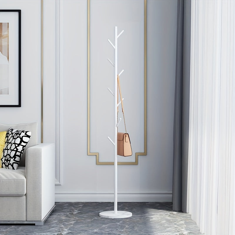 1pc Tree Coat Rack Stand, Free Standing Coat Rack W/Decorative Base, Hallway/Entryway Coat Hanger Stand For Clothes, Suits, Accessories
