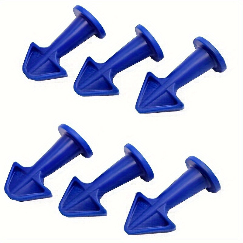 3pcs Silicone Caulk Nozzle Applicator Tools - Durable Plastic, Easy-Grip Handle for Floor Cleaning & Tile Joint Dirt Spatula, Ideal for Epoxy Sealant Application, Perfect Christmas & New Year Gift, Caulk Removal Tool