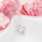 Love knot necklace beauty brilliance elegant pendant chain gift