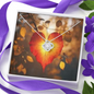 Love knot necklace beauty brilliance elegant pendant chain gift