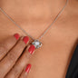 Love knot necklace beauty brilliance elegant pendant chain gift