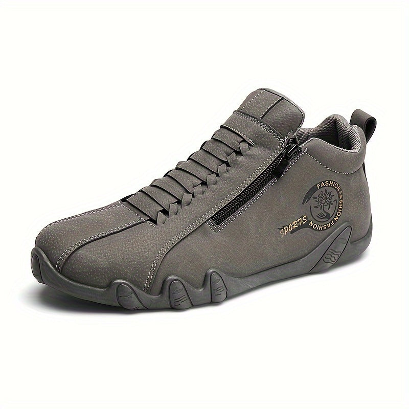 [Trending] Men's Casual Outdoor Hiking Shoes - Durable, Lightweight with Zip Closure for All Seasons