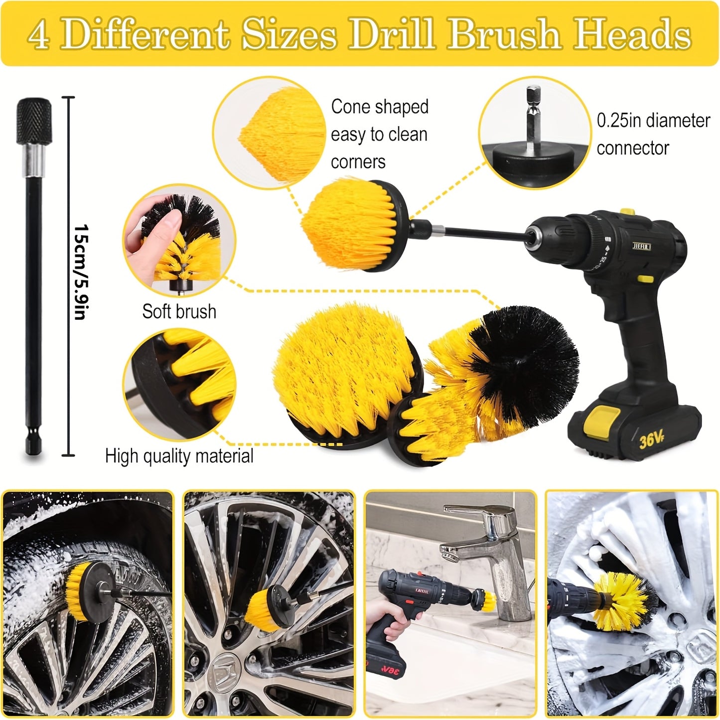 35pcs Car Detail Kit, Car Detail Brush Kit, Car Wash Kit, Car Parts, Car Cleaning Tool Kit, for Interior, Exterior, Wheels, Car Cleaning Brushes, Car Interior Dust Brush, Car Interior Cleaner, Car Cleaning Accessories, Vehicl