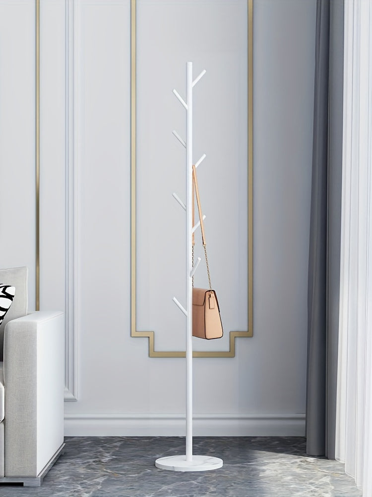 1pc Tree Coat Rack Stand, Free Standing Coat Rack W/Decorative Base, Hallway/Entryway Coat Hanger Stand For Clothes, Suits, Accessories