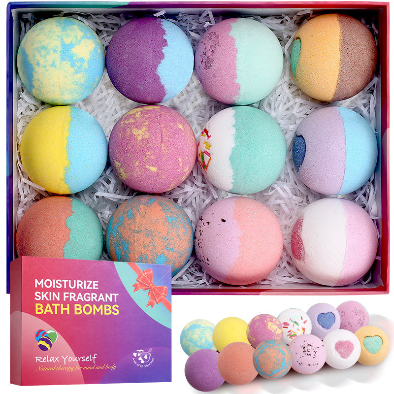 1pcs/12pcs Bath Bombs Gift Set, Handmade Fizzy Bubble Bath Bombs, Birthday Valentines Mothers Day Anniversary Christmas Best Gifts Ideas For Women
