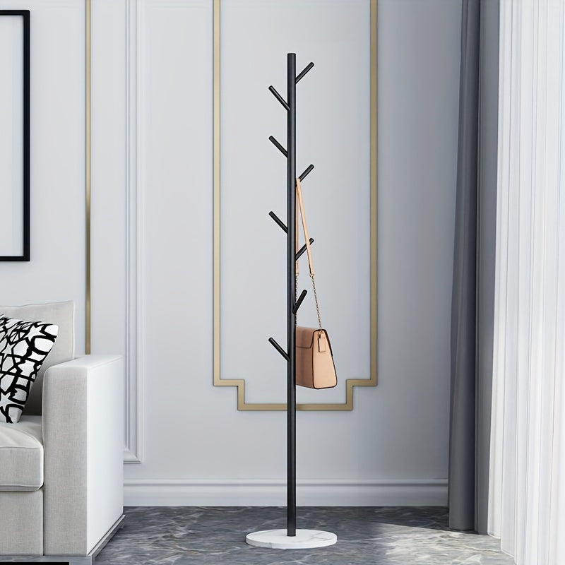 1pc Tree Coat Rack Stand, Free Standing Coat Rack W/Decorative Base, Hallway/Entryway Coat Hanger Stand For Clothes, Suits, Accessories