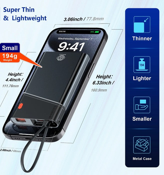 B2 Power Bank Fast Charging Ultra Slim Portable Bank Charger